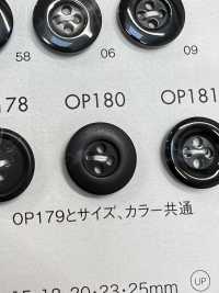 OP180 聚酯纤维树脂四孔纽扣 Osaka Plastic Industries（DAIYA BUTTON） 更多图片