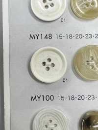 MY148 聚酯纤维树脂水牛风格四孔纽扣 Osaka Plastic Industries（DAIYA BUTTON） 更多图片