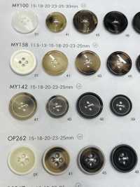 MY142 聚酯纤维树脂水牛风格四孔纽扣 Osaka Plastic Industries（DAIYA BUTTON） 更多图片