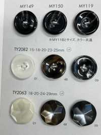 TY2082 聚酯纤维树脂镶边四孔纽扣 Osaka Plastic Industries（DAIYA BUTTON） 更多图片