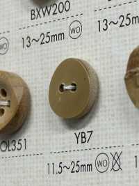 YB7 天然材料双孔纽扣 Osaka Plastic Industries（DAIYA BUTTON） 更多图片