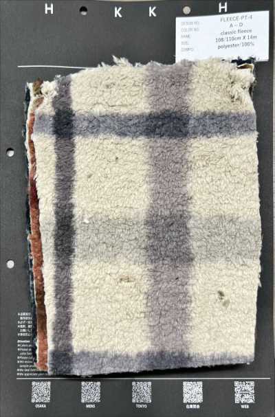 FLEECE-PT-4 经典抓绒 格纹图案印花