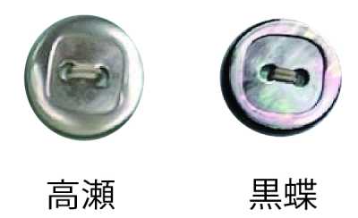 4302H 2孔 带边贝壳纽扣