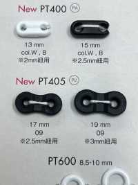 PT405 氨纶树脂两孔绳子[扣和钩子] Osaka Plastic Industries（DAIYA BUTTON） 更多图片