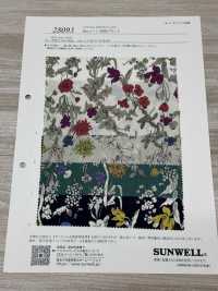 28093 60线精纺细布花卉图案印花[面料] SUNWELL 更多图片