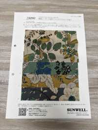 28090 麻坯布，带有花卉图案和天使般的柔软触感[面料] SUNWELL三维尔 更多图片