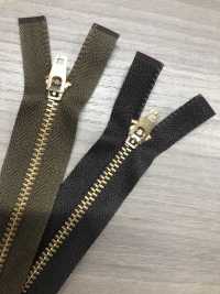 4-G-CO-OR WALDES® 复古拉链，红铜色，4 种尺寸，棉带开口 朝日拉链(Waldes) 更多图片