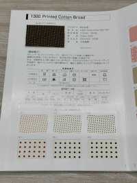 1300-4F 1300 印花棉质平纹布四折带[缎带、带、绳子] 明星品牌（Hoshika） 更多图片
