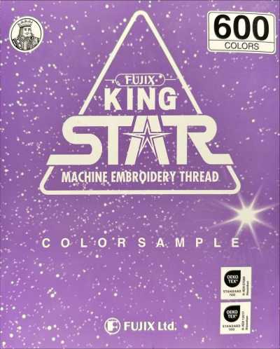 FUJIX-SAMPLE-30 King Star 工业用缝纫机刺绣线 样卡