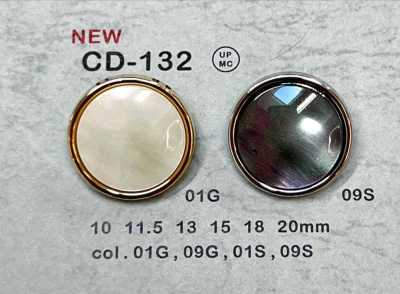 CD-132 金属纽扣 背面脚 边缘有
