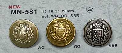 MN-581 徽章 金属纽扣 背面脚 带边