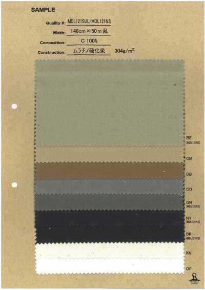 MDL121NS 不匀卡其军服布硫化染