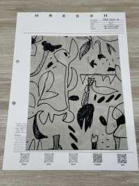 7025-1610-10 60精纺细布涂鸦花[面料] HOKKOH北高 更多图片