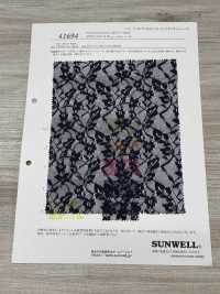 41694 聚酯纤维网纱蕾丝[面料] SUNWELL三维尔 更多图片