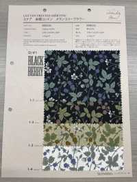850531 SEVENBERRY® 恐慌未漂白棉忧郁花黑莓[面料] VANCET奔时代 更多图片