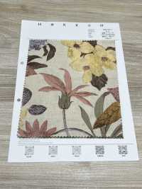 1026-705-1 蚀刻花朵麻坯布[面料] HOKKOH北高 更多图片