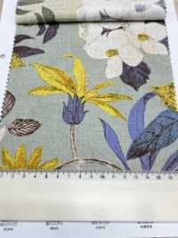 1026-705-1 蚀刻花朵麻坯布[面料] HOKKOH北高 更多图片