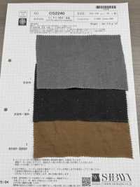 OS2240 HEMP/C 华达呢柿子单宁、木炭染色[面料] 柴屋 更多图片