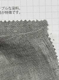 OS2833 用柿子和木炭染色的亚麻纱布[面料] 柴屋 更多图片