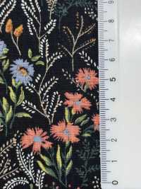KTS7114 花卉印花麻坯布[面料] 更多图片