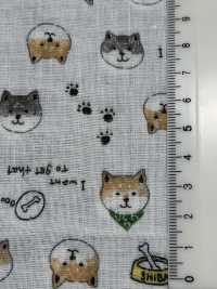 KTS6485 双层纱布柴犬印花[面料] 更多图片