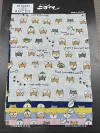 KTS6485 双层纱布柴犬印花[面料] 更多图片