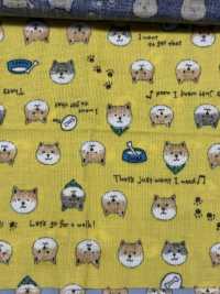 KTS6485 双层纱布柴犬印花[面料] 更多图片