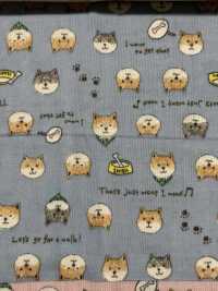 KTS6485 双层纱布柴犬印花[面料] 更多图片