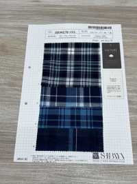 SB94278-OG 40/- 蓝色格纹[面料] 柴屋 更多图片