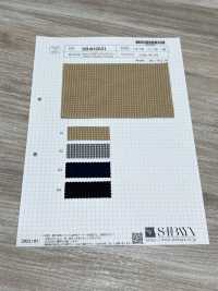 SB4H2031 有机 C/ECOPET 迷你格纹水洗加工[面料] 柴屋 更多图片