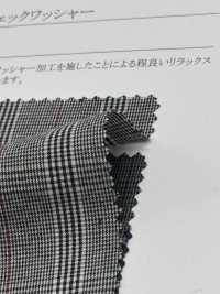 35520 40线棉高密度平织格纹水洗加工[面料] SUNWELL三维尔 更多图片