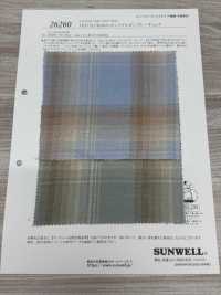 26260 OLD SLUB10s斜纹斜纹渐变格纹[面料] SUNWELL三维尔 更多图片