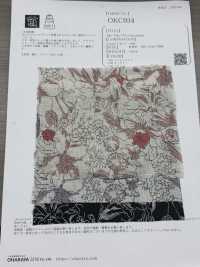OKC034 60/亚麻印花线花[面料] 小原屋纤维 更多图片