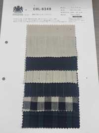 CHL-6349 麻不均匀线亨利衫再生水洗加工[面料] 桑村纺织 更多图片