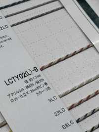 LCTY02(L)-B 亚麻色麻花纱 1.3MM[缎带、带、绳子] Cordon 更多图片