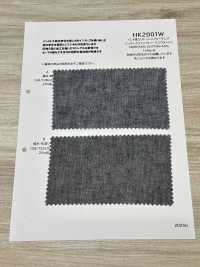 HK2001W 印度棉麻坯布，靛蓝钱布雷布，一次洗涤[面料] 古山 更多图片
