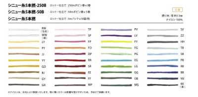 シニュー糸5本撚-250B 腱线 5股捻 250B