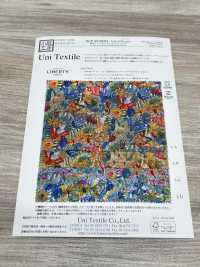 KCP807MWL-DK-8 棉质 80精纺细布奇迹波浪自由印花黛安娜[面料] 小纹工房(宇仁纤维) 更多图片