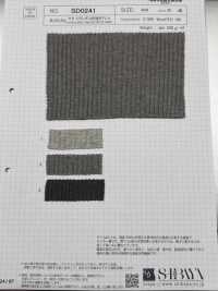 SD0241 Yak/C随机针拔罗纹抽针针织[面料] 柴屋 更多图片