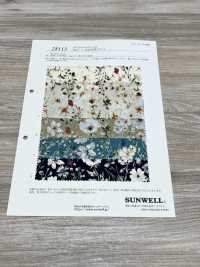 28113 60线精纺细布水彩花卉印花[面料] SUNWELL三维尔 更多图片