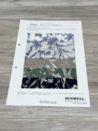 28103 60线精纺细布单色水彩花卉印花[面料] SUNWELL三维尔 更多图片