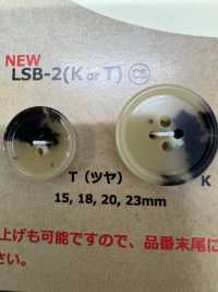 LSB2 乳白色动物角四孔树脂纽扣 Osaka Plastic Industries（DAIYA BUTTON） 更多图片