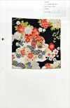 850585 细布 花金和图案 云海宝花