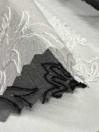 SLC11296 SLC11296（植物）真丝欧根纱蕾丝[面料] 古山 更多图片