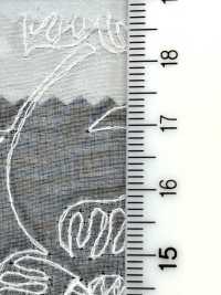 SLC11296 SLC11296（植物）真丝欧根纱蕾丝[面料] 古山 更多图片