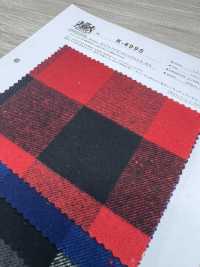 K-4995 8/1起绒格纹起绒布[面料] 桑村纤维 更多图片
