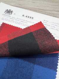 K-4995 8/1起绒格纹起绒布[面料] 桑村纤维 更多图片