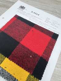 K-4014 三纱斜纹起绒格纹[面料] 桑村纤维 更多图片