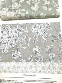 KP9073-DR 手绘花卉印花精纺细布（对折）[面料] Cosmo Textile 更多图片