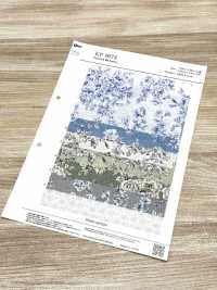 KP9073-DR 手绘花卉印花精纺细布（对折）[面料] Cosmo Textile 更多图片